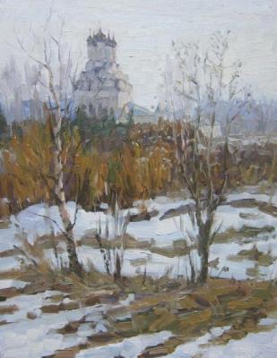 Last snow. Annunciation Church. Mytishchi (etude)