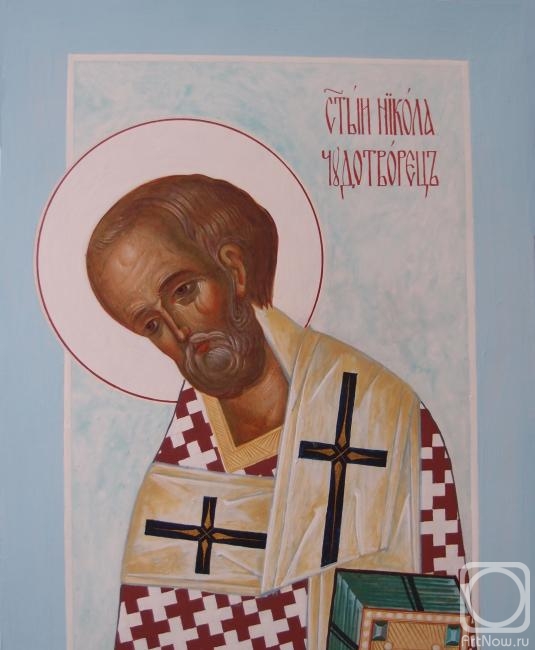 Kutkovoy Victor. Saint Nicholas the Wonderworker. Icon from the Deisis Rank. Fragment