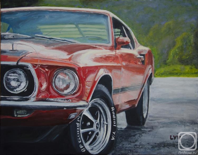 Ford Mustang 1969» картина Леера Виталия маслом на холсте — купить на  ArtNow.ru