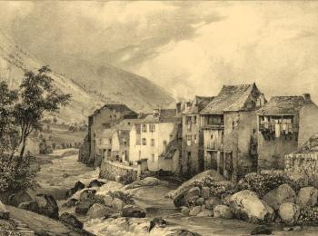 Kolotikhin Mikhail Yevgenyevich. View of Kotre. Upper Pyrenees