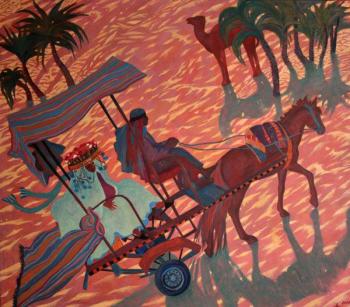 A Ride in Sahara (Horse-Drawn). Hohriakova Anastasia