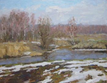 The snow is melting. Klyazma River. Chertov Sergey