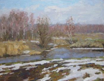 The snow is melting. Klyazma River (River In Snow). Chertov Sergey