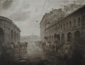 Dream 69. Nightly in the Krugly (Round) alley (Horse Night). Eldeukov Oleg