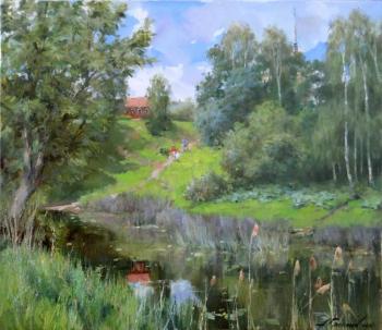 In the thickets of reeds. River Kashinka. Galimov Azat