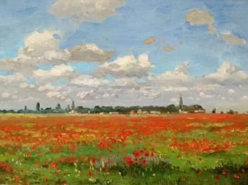Poppy field. Crimea (A Poppy Field). Shevchuk Vasiliy