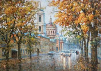 Falling leaves in the city (Alexander Solzhenitsyn Street). Razzhivin Igor