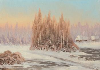 Winter, bridge. Lyamin Nikolay