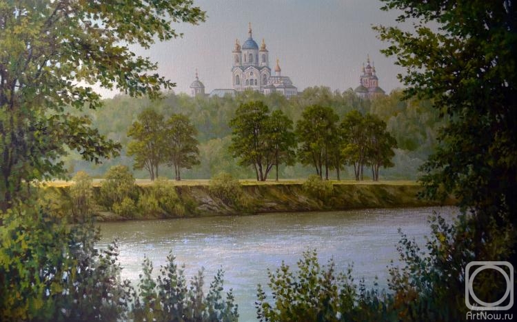 Melnikov Alexander. Svensky monastery.(view with Andrew's meadow)