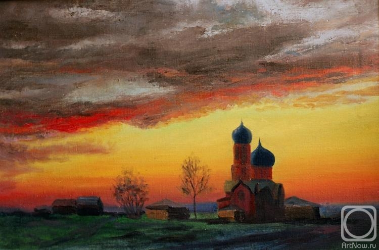 Chernyy Alexandr. Evening.Borovetskaya Church