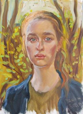 Senior pupil-girl from Tutaev, from nature. Dobrovolskaya Gayane