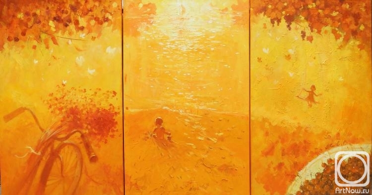 Ivanova Olesya. Orange season ", triptych