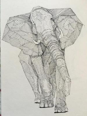 Elephant. Gvozdetskaya Irina