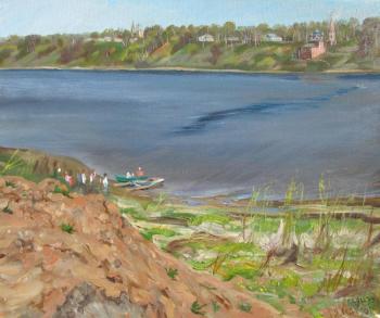 Tutaev (Romanov-Borisoglebsk). View to the left bank of the Volga (Picture Of The Volga). Dobrovolskaya Gayane