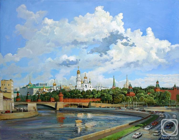 Burtasenkov Alexey. Morning sky over the Kremlin