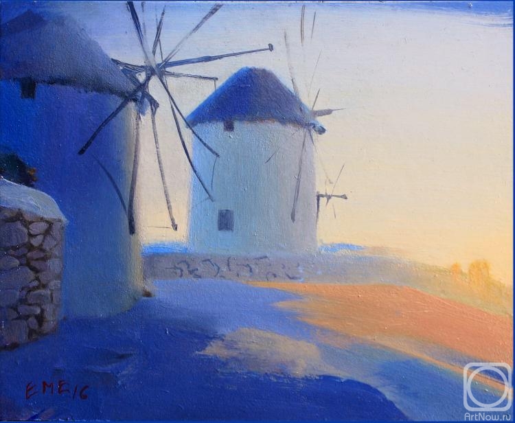 Emelyanova Natalia. Evening, Mikonos
