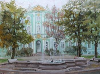 Fountain in front of Zimniy Palace. September. Kanashova Natalya