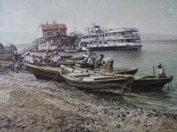 Pier on the Volga. Soldatenko Andrey