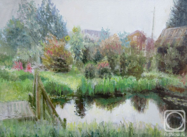 Malyusova Tatiana. Country pond