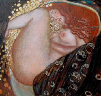 Danae (based on the painting by G. Klimt)