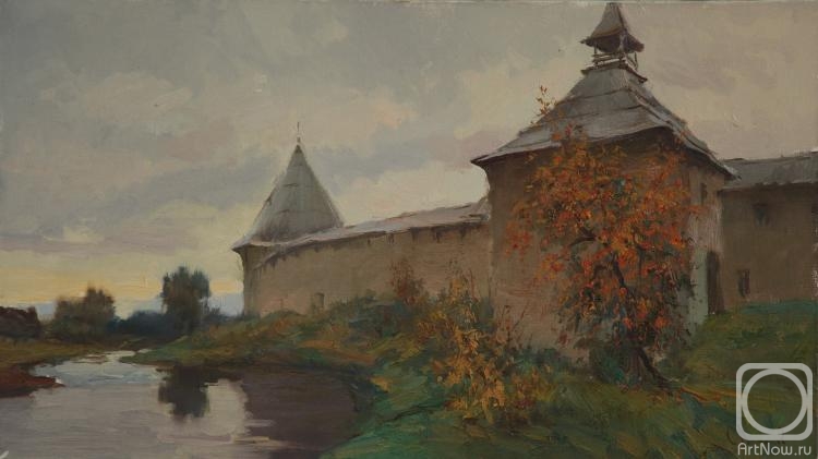 Lyubimov Sergei. Autumn evening. Staraya Ladoga