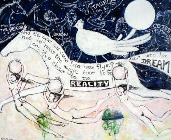 FLYING INTO THE DREAM REALITY (Buy Painting Online). Sivas Elisaveta