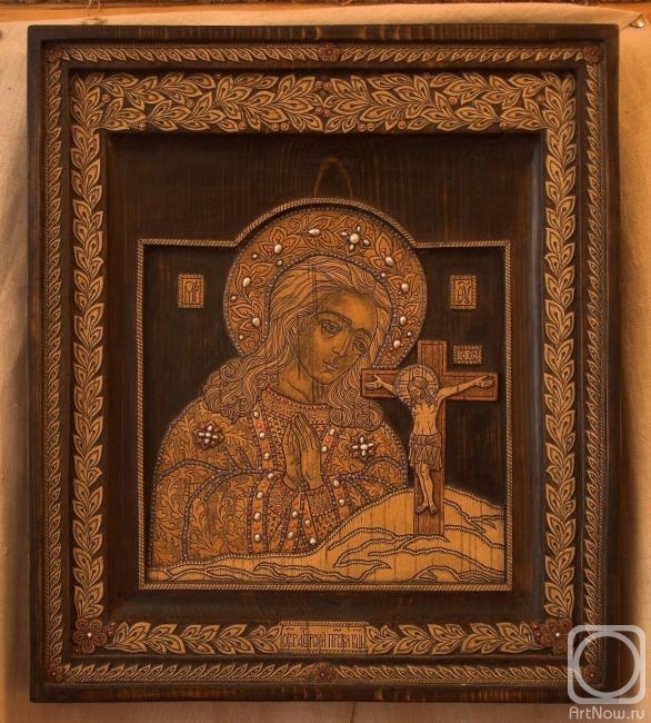 Piankov Alexsandr. Icon Image of the Mother of God okhtyrsky