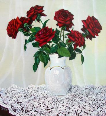 Red roses. Kabatova Nadya