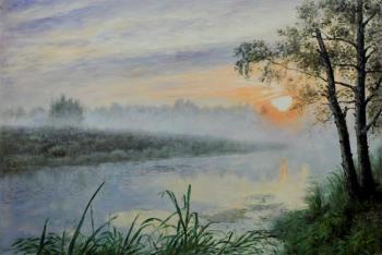 The morning is misty, the morning is gray. Romm Alexandr