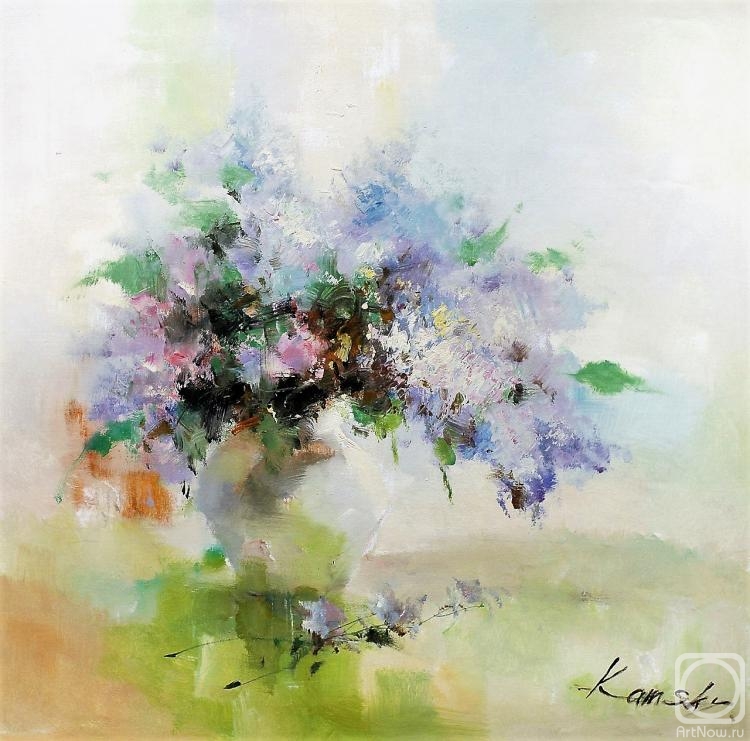Kamskij Savelij. Bouquet in Impressionism Style