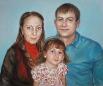 Portrait of the family. Kistanova Nadezhda