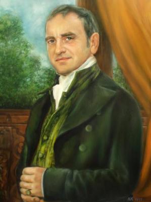 Male portrait in costume. Kistanova Nadezhda