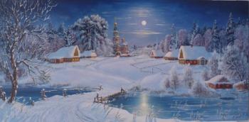 Winter Moonlit Night. Janov Viktor