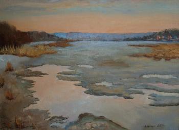 The ice disappears.The Kama Bay. Chernyy Alexandr