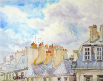 Картина «Небо над Парижем»