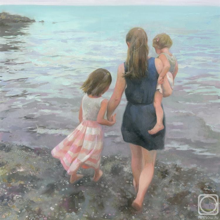 Chernov Denis. Mother and her Daughters beside the Black Sea