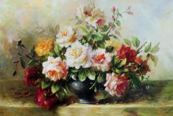 Bouquet of roses in Art Nouveau style N7. Kamskij Savelij