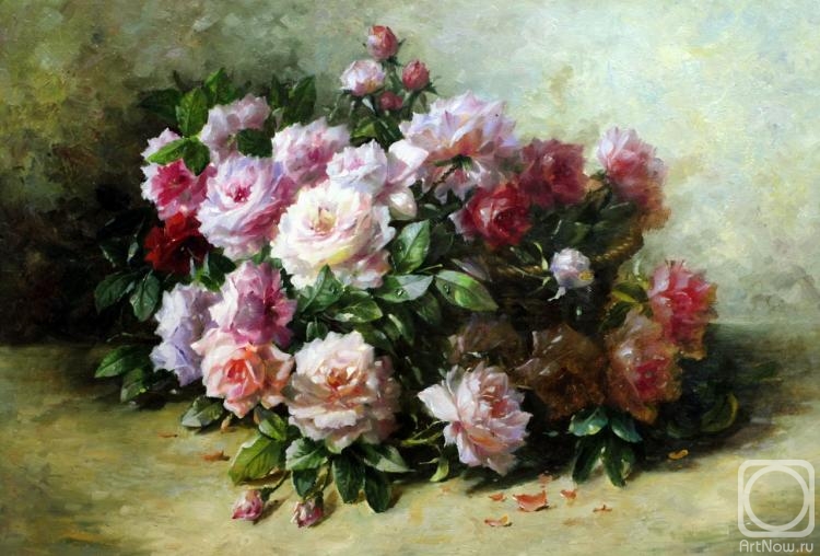 Kamskij Savelij. Roses in the basket