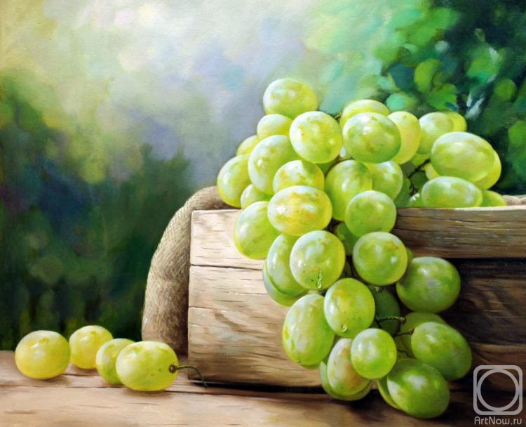 Kamskij Savelij. Still life with grapes