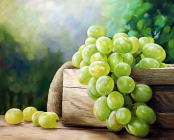 Still life with grapes. Kamskij Savelij