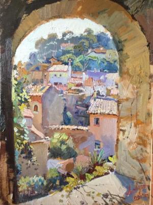 Tossa de Mar. View from the window. Lukash Anatoliy