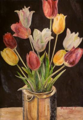 Such different tulips. Fialko Tatyana