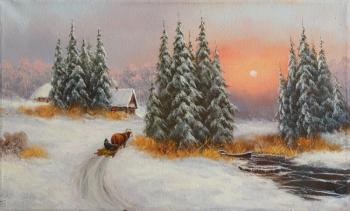 Winter, sleigh. Lyamin Nikolay
