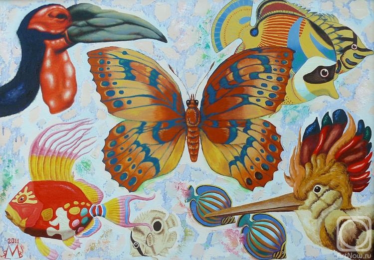 Marchenko Vladimir. Birds, butterflies and fish