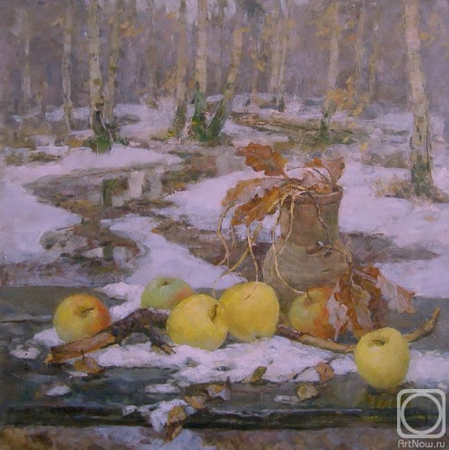 Goltseva Yuliya. Apples in snow