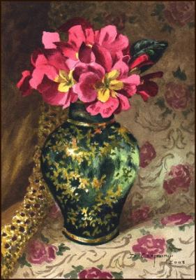 Flowers in a Venetian vase. Chepurnoi Dimitrij