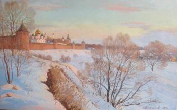 Suzdal. Spaso-Efimyevsky Monastery on a winter evening (-). Plotnikov Alexander