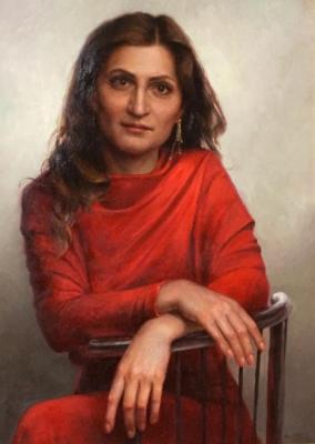 Portrait of a female Julia (The Author S Paintings). Shustin Vladimir