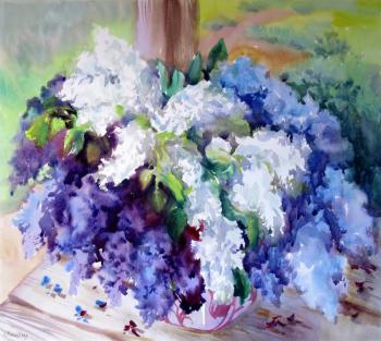 Картина «Сирень на крыльце»