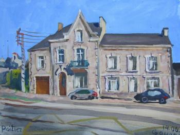 Poitiers, the house on Boulevard Anatole France (). Dobrovolskaya Gayane
